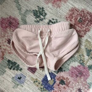 Jamie Kay Blush Shorts with White Tie